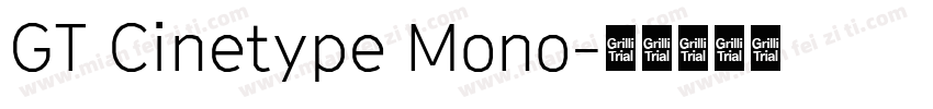 GT Cinetype Mono字体转换